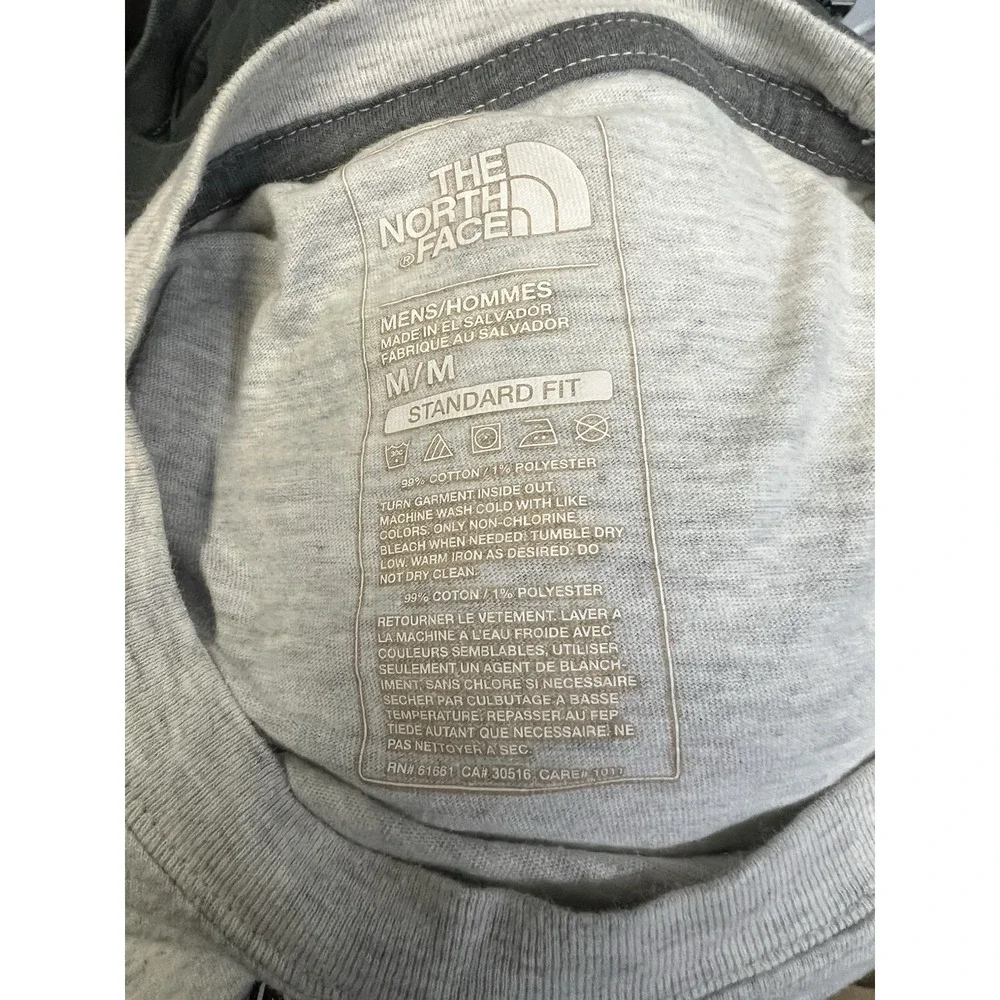 The North Face Mens Grey Graphic T-Shirt Since 1966 Short Sleeve Tee Medium M